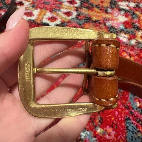 NWOT Galco SB2 CASUAL HOLSTER BELT 1 1/2" - Tan Leather - Size 38 - Picture 4 of 6